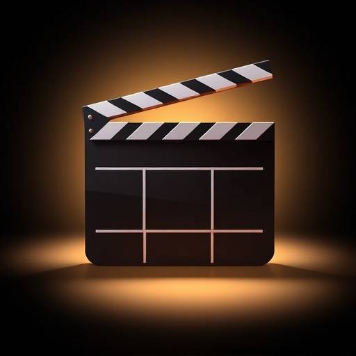 Icono de claqueta de producci√≥n cinematogr√°fica