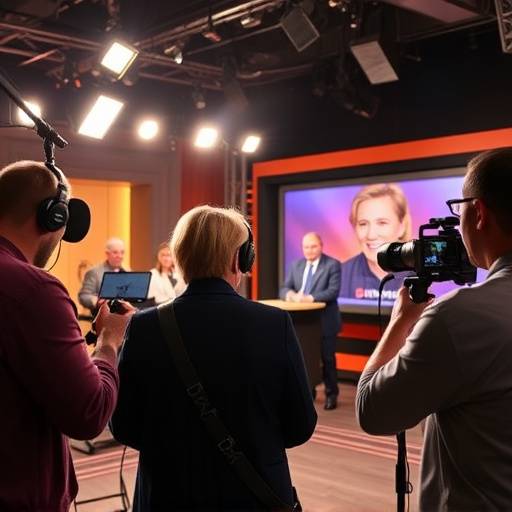 Imagen de una grabaci√≥n de un programa de entrevistas en nuestro estudio